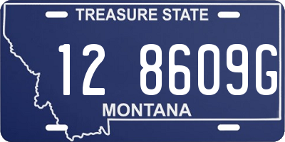 MT license plate 128609G