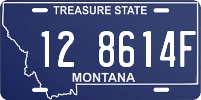 MT license plate 128614F