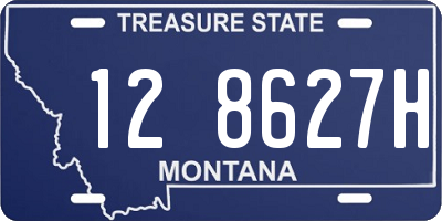 MT license plate 128627H