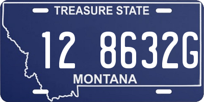 MT license plate 128632G