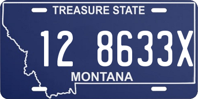 MT license plate 128633X