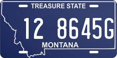 MT license plate 128645G