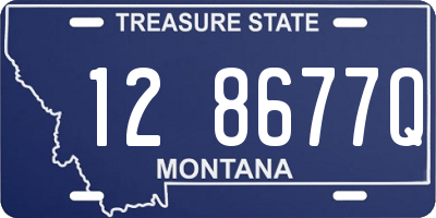 MT license plate 128677Q