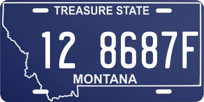 MT license plate 128687F