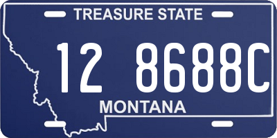 MT license plate 128688C