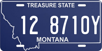 MT license plate 128710Y