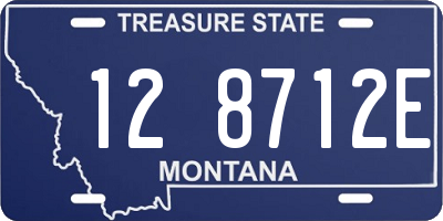 MT license plate 128712E