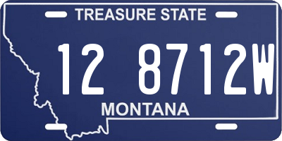 MT license plate 128712W