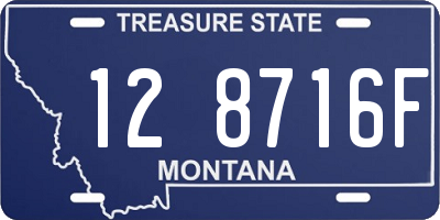 MT license plate 128716F