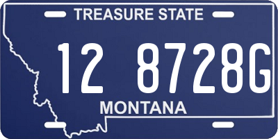 MT license plate 128728G