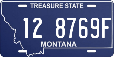 MT license plate 128769F
