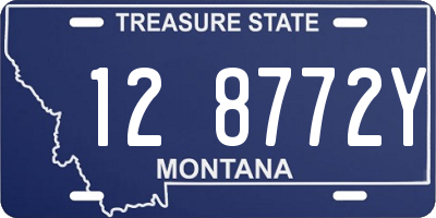 MT license plate 128772Y