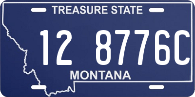MT license plate 128776C