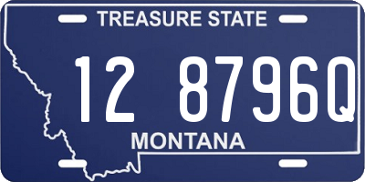 MT license plate 128796Q