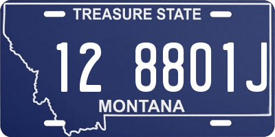 MT license plate 128801J