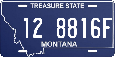 MT license plate 128816F