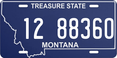 MT license plate 128836O