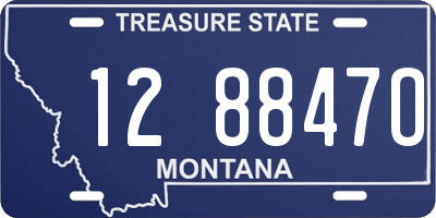 MT license plate 128847O