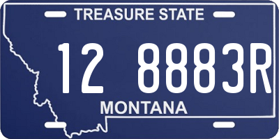 MT license plate 128883R