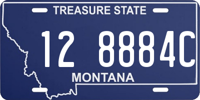 MT license plate 128884C