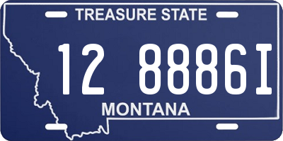 MT license plate 128886I