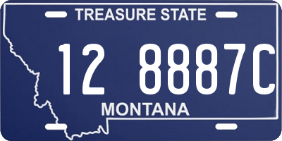 MT license plate 128887C