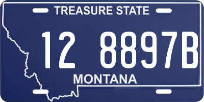 MT license plate 128897B