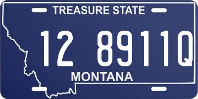 MT license plate 128911Q