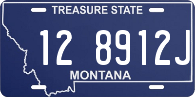 MT license plate 128912J