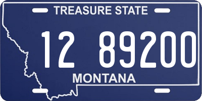 MT license plate 128920O