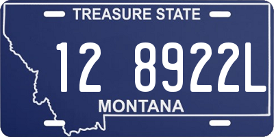 MT license plate 128922L