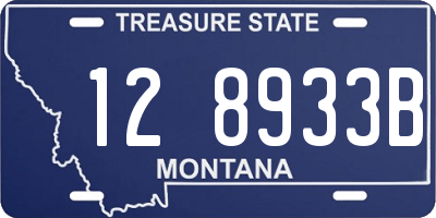 MT license plate 128933B