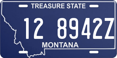 MT license plate 128942Z