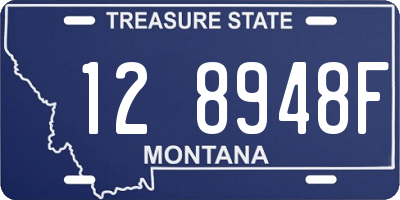 MT license plate 128948F