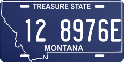 MT license plate 128976E