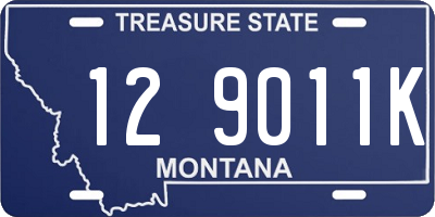 MT license plate 129011K
