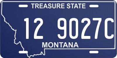 MT license plate 129027C