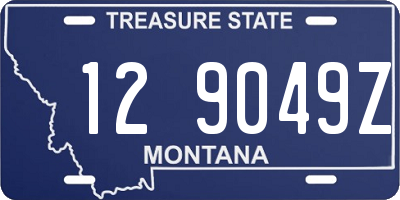 MT license plate 129049Z
