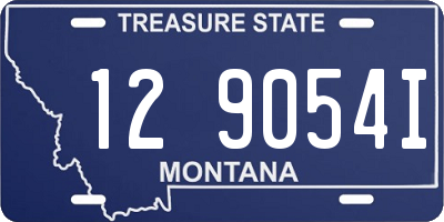 MT license plate 129054I