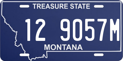 MT license plate 129057M