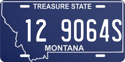 MT license plate 129064S