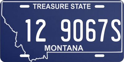 MT license plate 129067S
