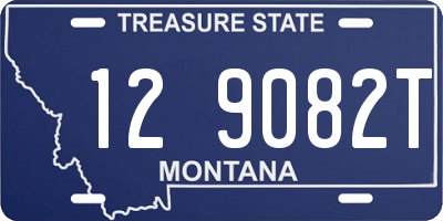 MT license plate 129082T
