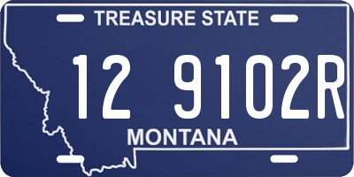 MT license plate 129102R