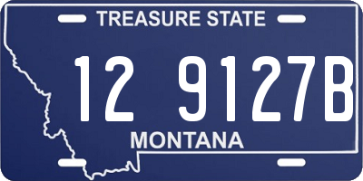 MT license plate 129127B