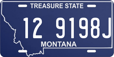 MT license plate 129198J
