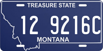 MT license plate 129216C