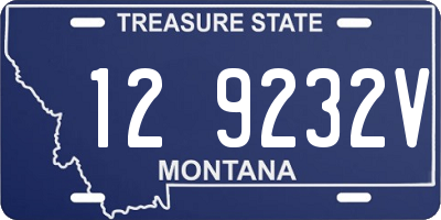 MT license plate 129232V