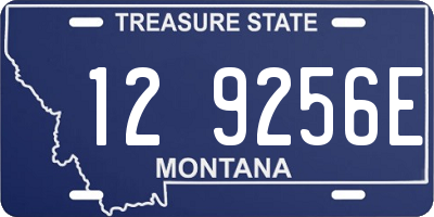 MT license plate 129256E