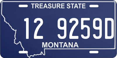 MT license plate 129259D